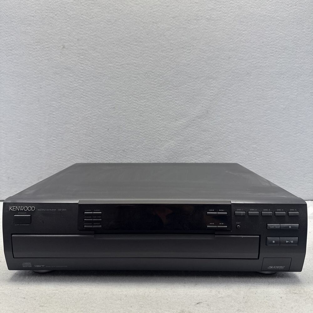 Vintage Kenwood CD-203 5 Disc Carousel CD Changer Player Tested Working
